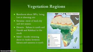 Africa Climate and Vegetation [upl. by Akyssej]