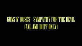 Guns n Roses  Sympathy For The Devil acapella [upl. by Geis]