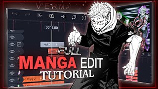 full manga edit tutorial  alight motion wpreset [upl. by Trygve]