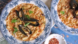 Pasta e Fagioli with Seafood  An Authentic Italian Recipe [upl. by Brose]