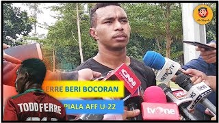 TODD FERRE BERI BOCORAN AKAN MAIN DI PIALA AFF U22 [upl. by Susanna]