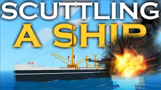 Scuttling A Ship  Stormworks Build and Rescue  With Jlkillen [upl. by Noryt]