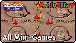 Mario Party  All MiniGames [upl. by Lemar523]