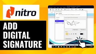 How To Add Digital Signature in Nitro PDF  Secure Your Documents Easily [upl. by Jochbed]