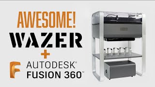 Using a Wazer CNC Desktop Waterjet with Fusion 360 [upl. by Acirfa]