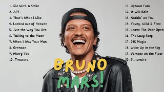 【Bruno Mars】 2024 Top 20 Hits Playlist  Based on Latest Spotify daily streaming [upl. by Lahcym]