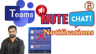 Hide or Mute Chat group notifications in Microsoft Teams  How to exit or leave Mute chat alert [upl. by Emor]