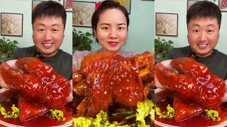 ASMR Chinese Food Mukbang Braised Pork Elbow Pork Legs Spicy Beef Feet  mukbang trung quoc [upl. by Moselle266]