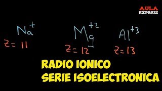 ☑️QUIMICA Radio IONICO SERIE ISOELECTRONICA BACHILLERATO AULA EXPRESS [upl. by Mauretta]