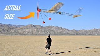 Massive 16 Foot Rubber Band Powered Airplane [upl. by Izogn]