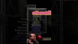 D2R Rare  Fiend Tread Scarabshell Boots Ethereal diablo2resurrected [upl. by Dhar]