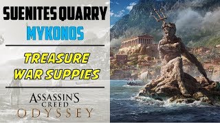 Suenites Quarry Mykonos  Treasure amp War Supplies Location  AC ODYSSEY [upl. by Safir]