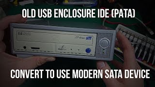 Convert OLD PATA IDE USB external enclosure to use modern SATA bluray device [upl. by Eldoria]