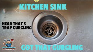 Does your sink gurgle Hear what an S trap sounds like [upl. by Irbua]