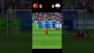 Portugal vs Netherlands best penalty match highlights efootballmobile efootball efootball2024 [upl. by Suellen629]