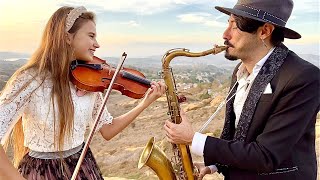 Viva La Vida  Coldplay  Karolina Protsenko amp Daniele Vitale Sax  Violin Cover [upl. by Oinota]