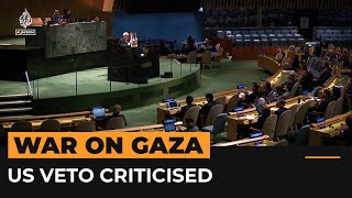 US criticised at UN for vetoing Gaza ceasefire resolutions  Al Jazeera Newsfeed [upl. by Erised]