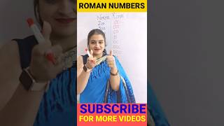 HOW TO WRITE ROMAN NUMBERS romannumbers romannumbercounting1to100 mathsrule maths ytshorts [upl. by Niai]