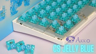 Akko CS Jelly Blue  Cleanest Tactile Switch [upl. by Aeynod]