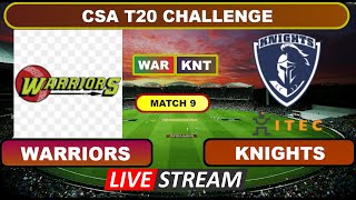 CSA T20 Challenge Live  Warriors vs Knights Live Cricket Score amp Commentary [upl. by Vivica761]