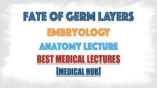 Fate of three Germ Layers in Embryology  Anatomy [upl. by Nrek]