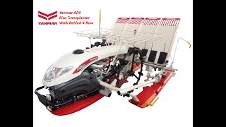 Yanmar AP4 WalkBehind Rice Transplanter [upl. by Duhl]