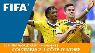 Colombia v Côte dIvoire  2014 FIFA World Cup  Match Highlights [upl. by Nadroj592]