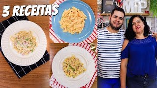 3 RECEITAS FÁCEIS E DELICIOSAS COM MACARRÃO Salada com Frango e Parisiense ft MINHA MÃE [upl. by Nilrac]