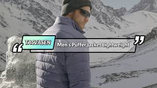 Tacvasen Mens Winter Puffer Jacket Warm Lightweight Water Repellent Windproof [upl. by Elleiad245]