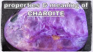 Charoite Meaning Benefits and Spiritual Properties [upl. by Enidan906]