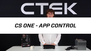 Tutorials  CTEK CS ONE  App Control [upl. by Airb838]