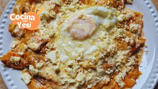 CHILAQUILES ROJOS 😋 [upl. by Ahsuatan]