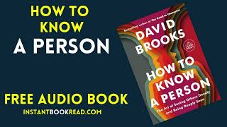 How To Know A Person Audiobook Summary  Free  Book Review [upl. by Steck]