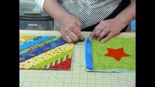 How to join up Quilt as you Go blocks and borders  Quilting Tips amp Techniques 074 [upl. by Soracco]