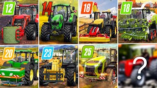 Fs12 vs Fs14 vs Fs16 vs Fs18 vs Fs20 vs Fs23 vs Fs25  Normally Gameplay  Timelapse [upl. by Anirad]