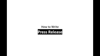 How to Write Press Release  বাংলা লেকচার  Bengali Lecture [upl. by Lessig]