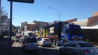 V8 Supercar Transporter Parade  Ipswich 30714 [upl. by Dole]