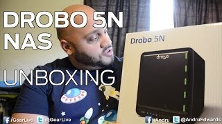 Drobo 5N Network Attached Storage NAS unboxing [upl. by Orvas295]