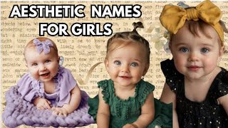 AESTHETIC NAMES FOR MODERN ISLAMIC GIRL BABIES ALONG WITH MEANING [upl. by Garett551]