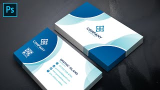 Visiting Card design in photoshop  How to create Business Card [upl. by Poland]