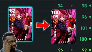 How to train blue lock rashford in efootball 2024 mobile  Rashford efootball 2024 max level pes [upl. by Nart]