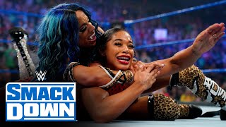 Bianca Belair amp Sasha Banks vs Carmella amp Zelina Vega SmackDown July 30 2021 [upl. by Eart]