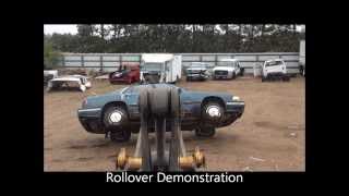 Car Rollover Demonstration For Tow Truck Operator Accident Training [upl. by Anam]