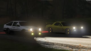 Initial D Battle  FD vs AE86  Keisuke vs Takumi  Forza Horizon 4 [upl. by Aihseit]