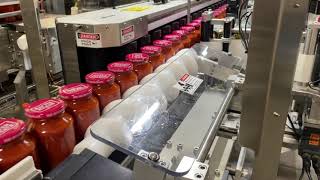 Zero Downtime Labeling System Glass Jars Application in Plant [upl. by Anaigroeg]