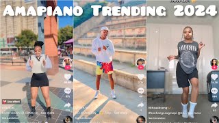 Amapiano Trending TikTok challenges  2024amapianodancechallengeamapiano [upl. by Alick]