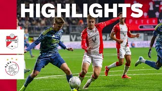 Highlights FC Emmen  Jong Ajax  Keuken Kampioen Divisie [upl. by Fritzsche]