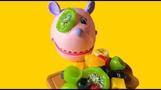 Playing with squishy fruits ASMR 🍍🍎🧅🌽🍆🍅 [upl. by Nerha]