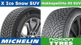 Michelin X Ice Snow SUV vs Nokian Hakkapeliitta R5 SUV [upl. by Luht939]