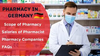 Scope of Pharmacy in Germany Salary and Companies for Pharmacist Germany [upl. by Asiel]